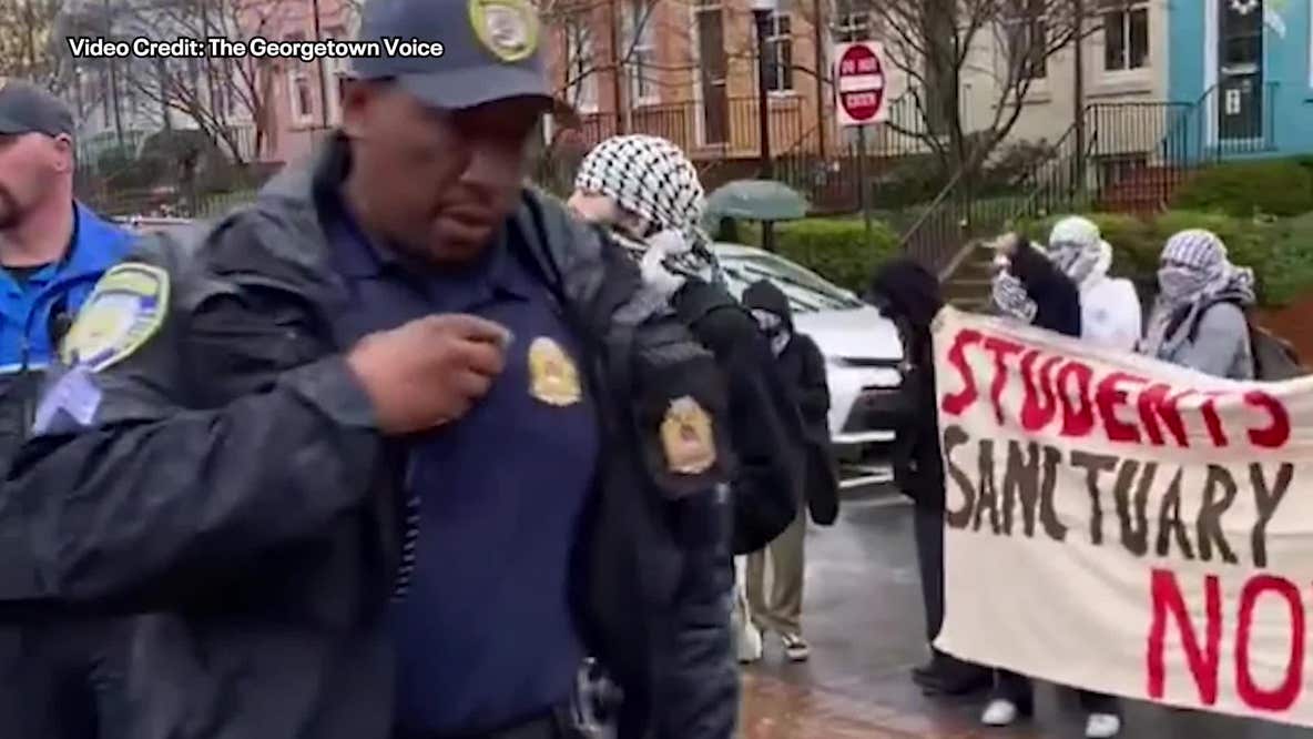 Pro-Palestinian Protestors removed from Georgetown University building